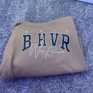 Designer light brown sweatshirt